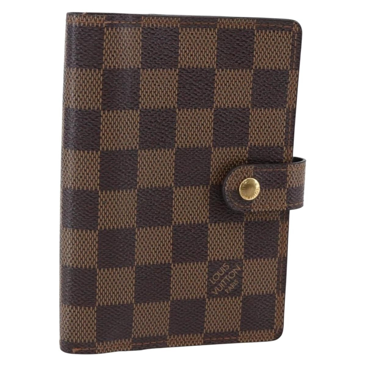 Louis Vuitton Agenda Cover Damier Azur, BROWN, CANVAS, Toiletry Case