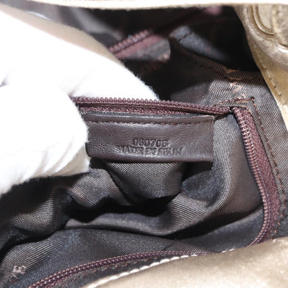 Loewe Aire Shoulder Bag Leather, GOLD, LEATHER, Shoulder bag