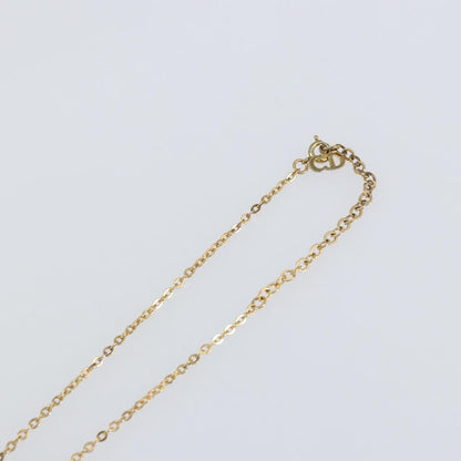 Christian Dior Round Logo Pendant Necklace Metal, GOLD, METAL, Necklace