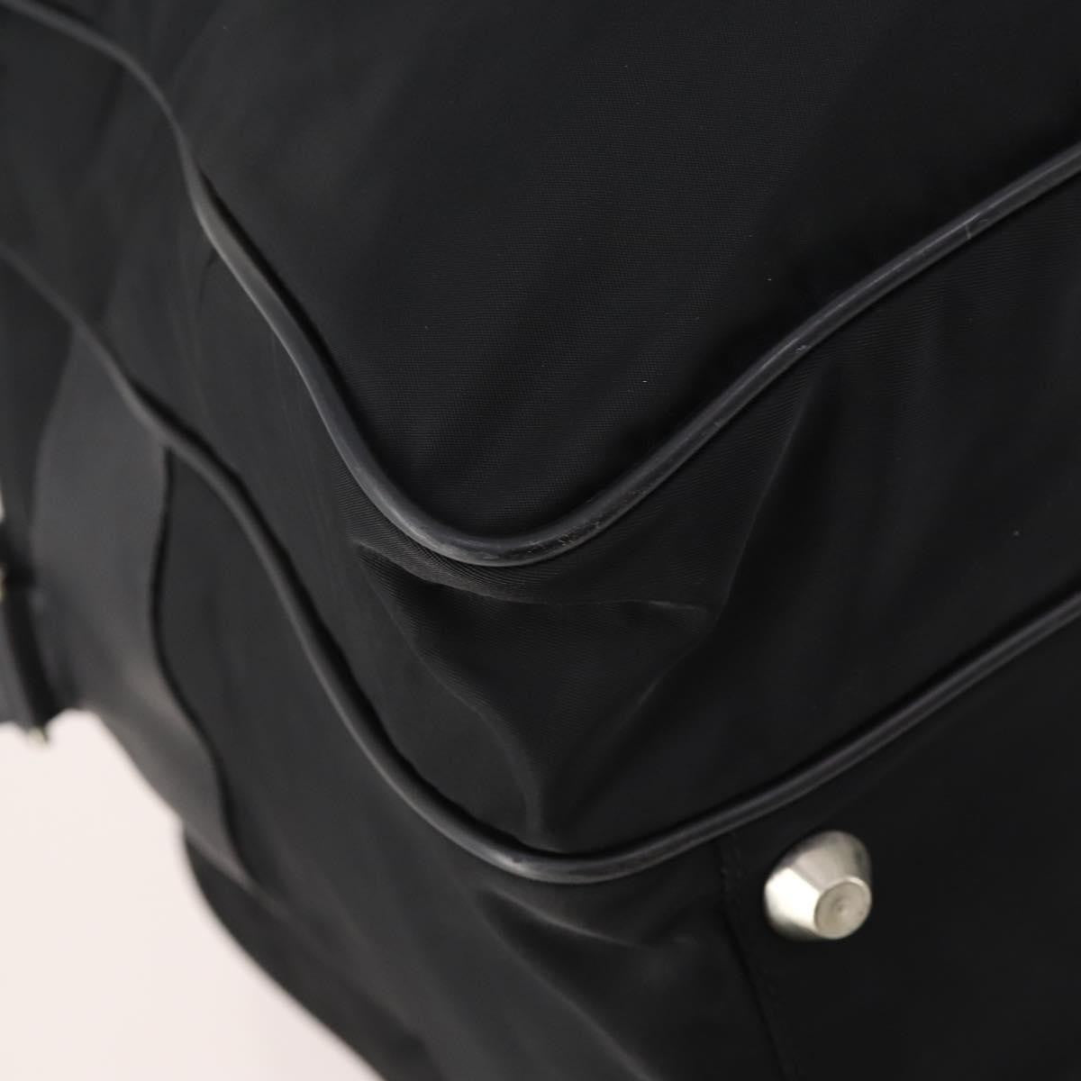 Prada Vintage Boston Bag Nylon, Black, Nylon, Travel Bag
