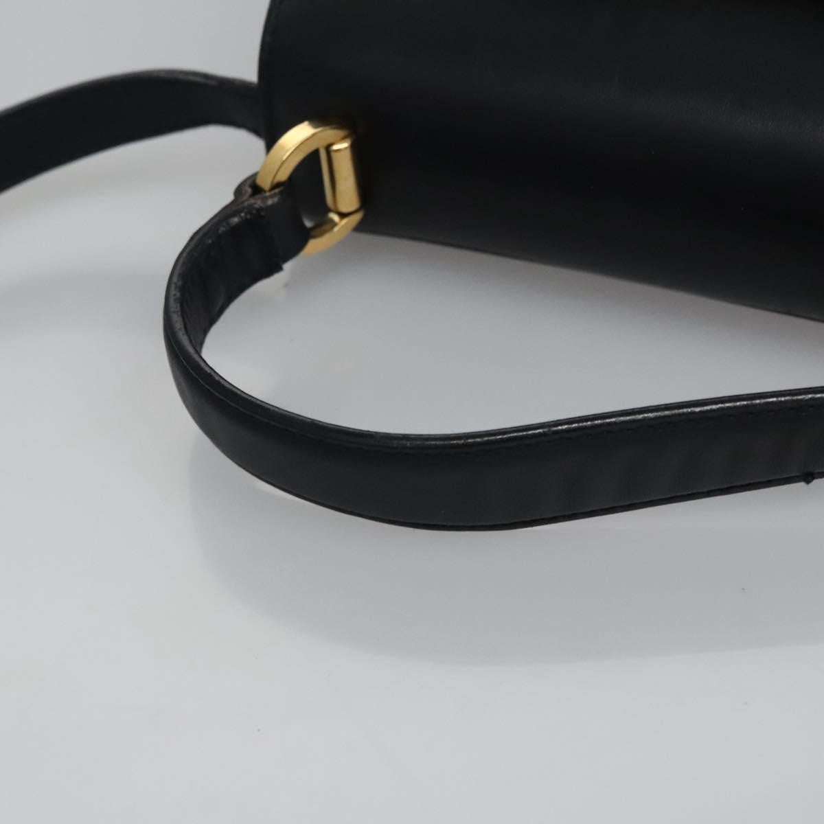 Salvatore Ferragamo Vintage Vara Bow Top Handle Bag Leather, NAVY, LEATHER, Handbag