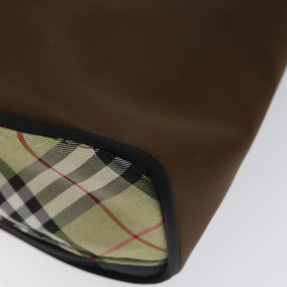 Burberry Nova Check Handbag Nylon, BROWN, NYLON, Handbag