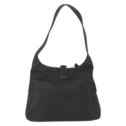 Salvatore Ferragamo Vintage Shoulder Bag Leather, BLACK, LEATHER, Shoulder bag
