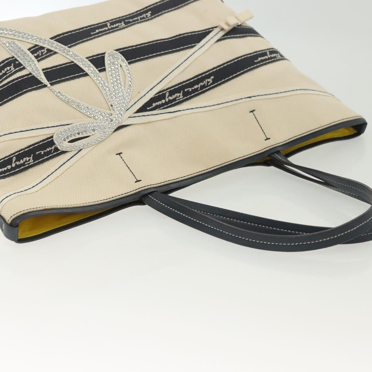 Salvatore Ferragamo Vala tote Canvas, BEIGE, CANVAS, Tote bag