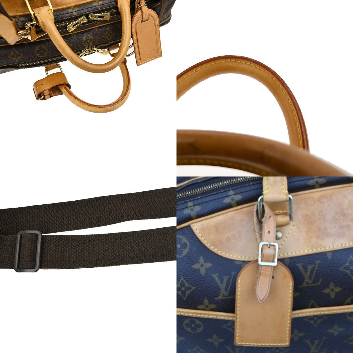 Louis Vuitton Alize Bag Monogram Canvas, BROWN, CANVAS, Travel bag