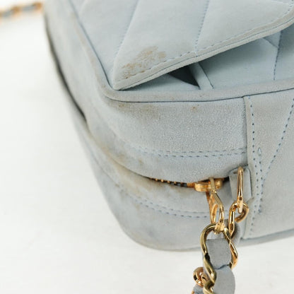 Chanel Vintage Camera bag Suede, BLUE, SUEDE, Crossbody bag