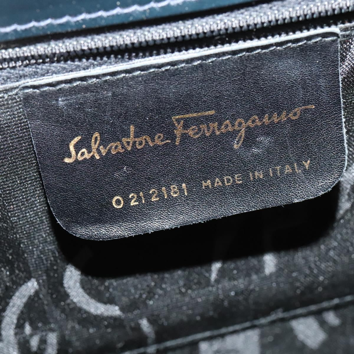 Salvatore Ferragamo Gancini Convertible Top Handle Bag Leather, BLACK, LEATHER, Handbag