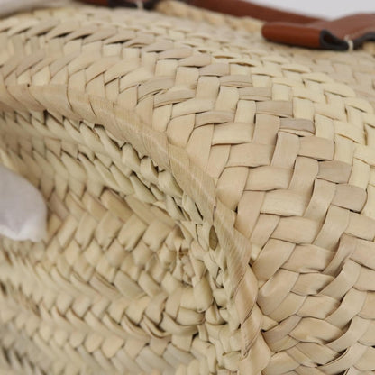 Chloe Marcie Tote RAFFIA, BEIGE, WOOD, Tote bag