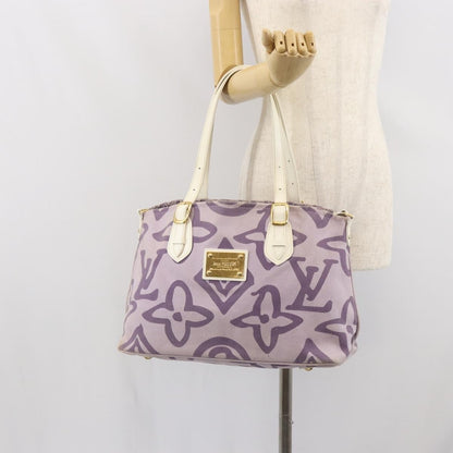 Louis Vuitton Tahitienne Cabas Canvas, PURPLE, CANVAS, Tote bag