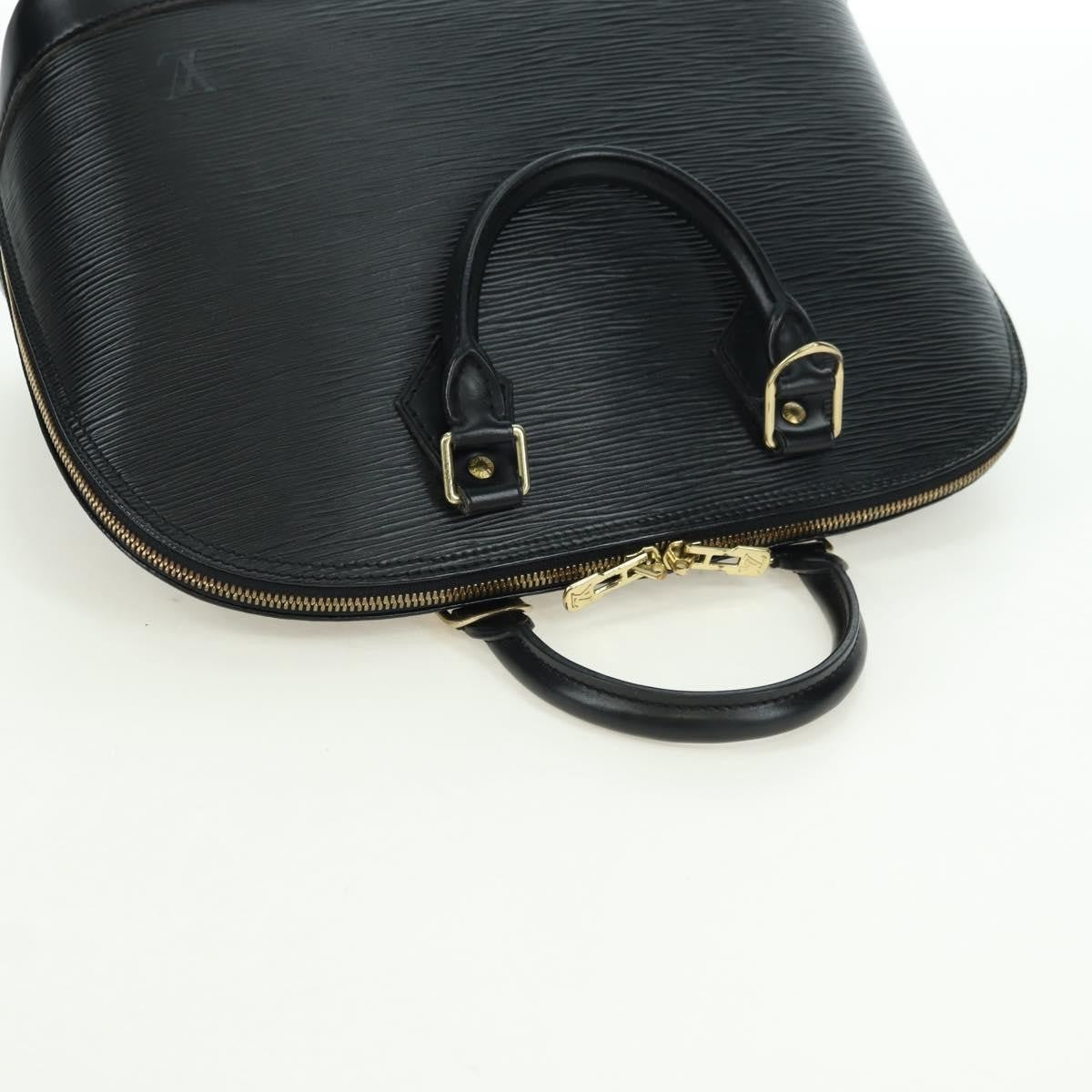 Louis Vuitton Alma Handbag Epi Leather, Black, Leather, Handbag