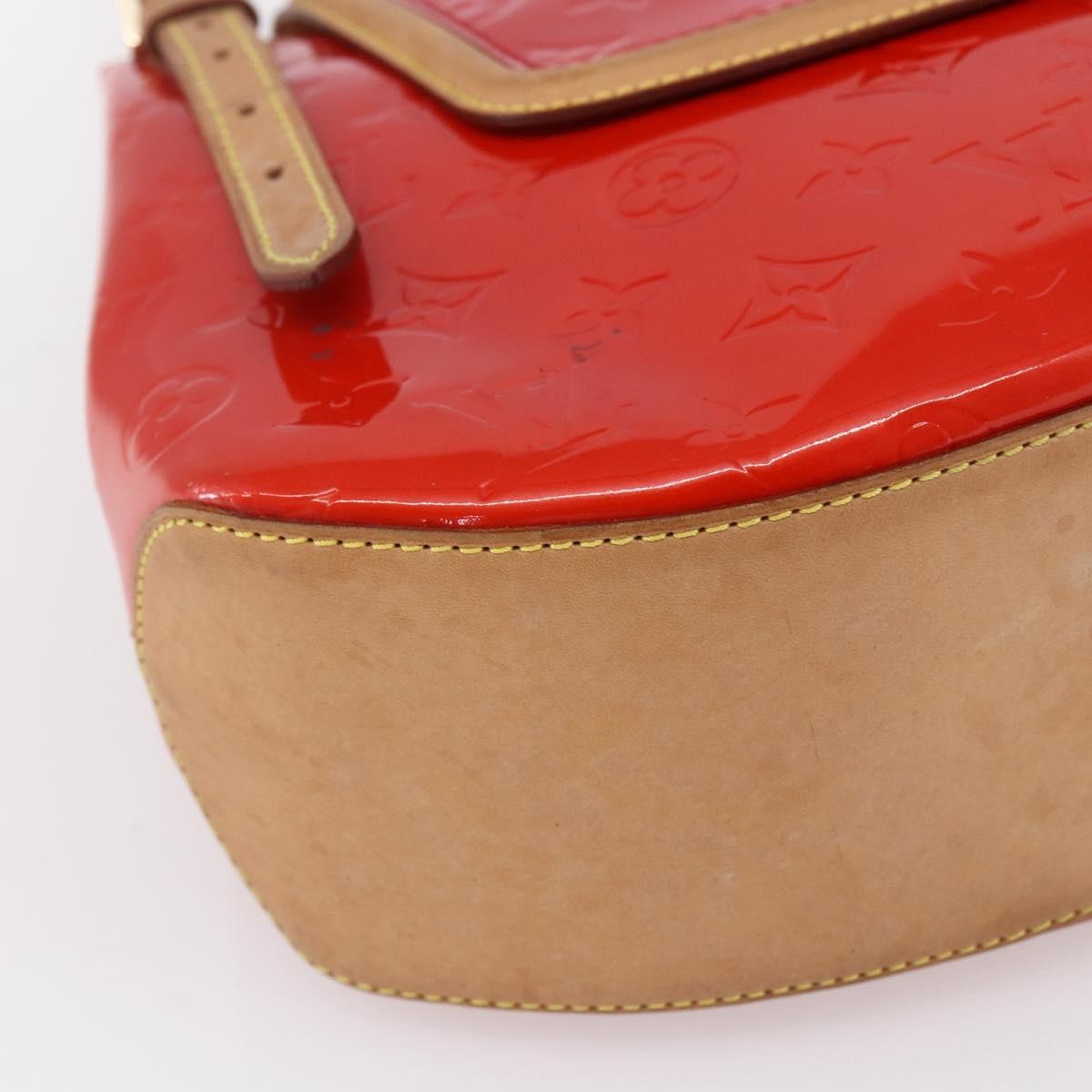 Louis Vuitton Biscayne Bay Handbag Monogram Vernis, RED, PATENT_LEATHER, Handbag