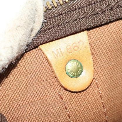 Louis Vuitton Keepall Bag Monogram Canvas, BROWN, CANVAS, Travel bag