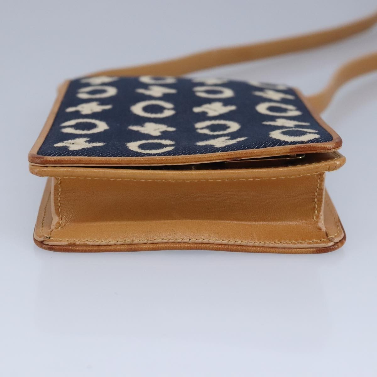 Celine Vintage Macadam Shoulder Bag C Macadam canvas, BLUE, CANVAS, Shoulder bag