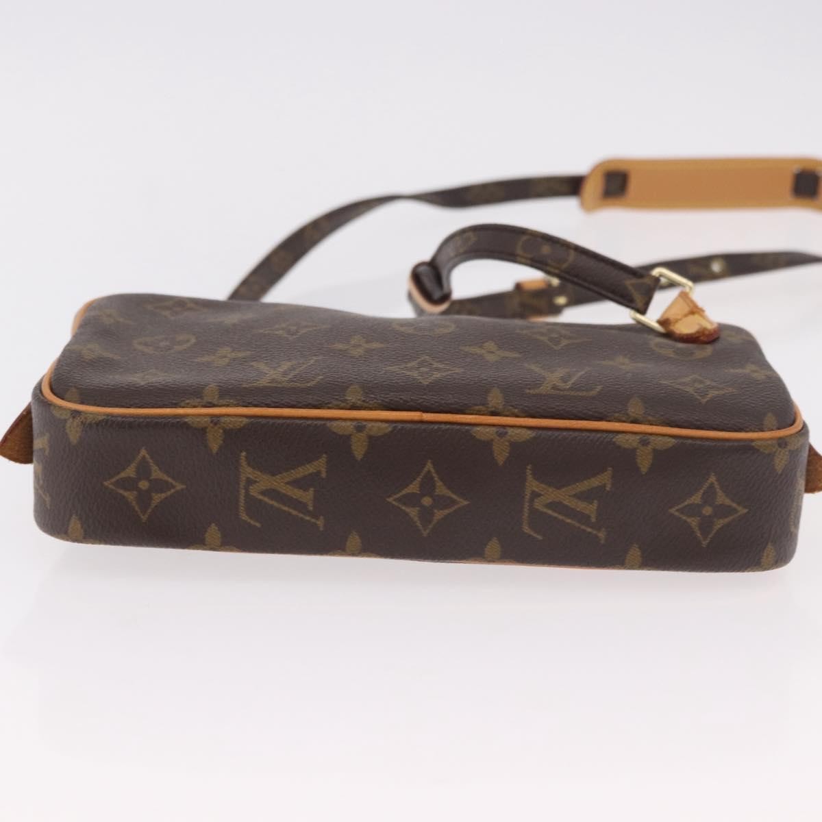 Louis Vuitton Pochette Marly Bandouliere Bag Monogram Canvas, Brown, Canvas, Clutch