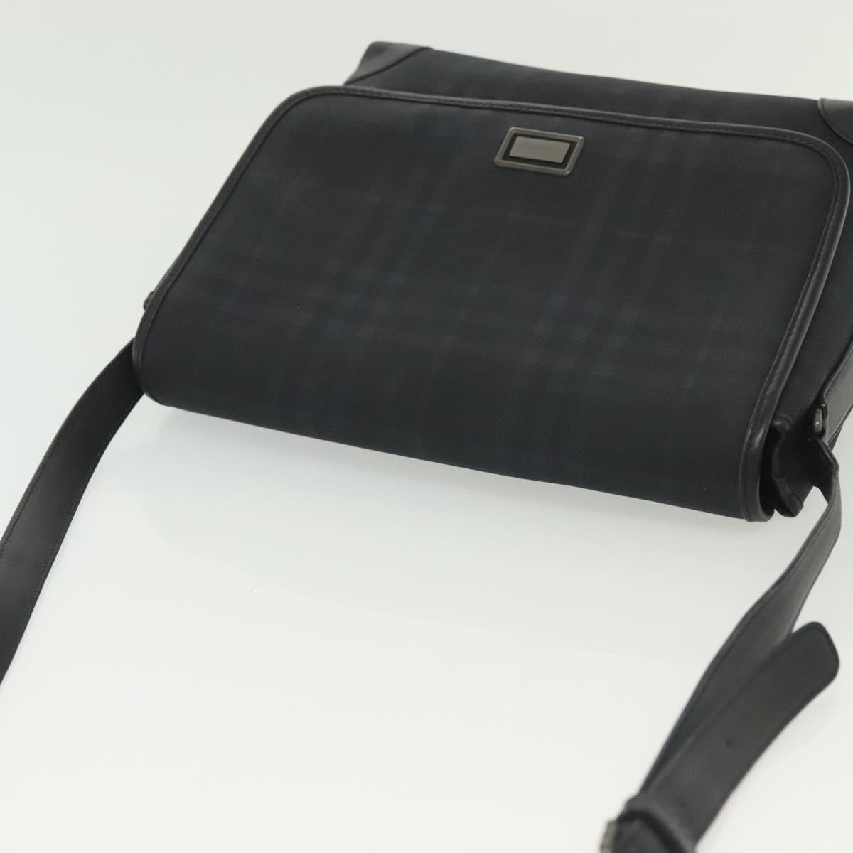 Burberry Nova check Shoulder bag Canvas, NAVY, CANVAS, Shoulder bag