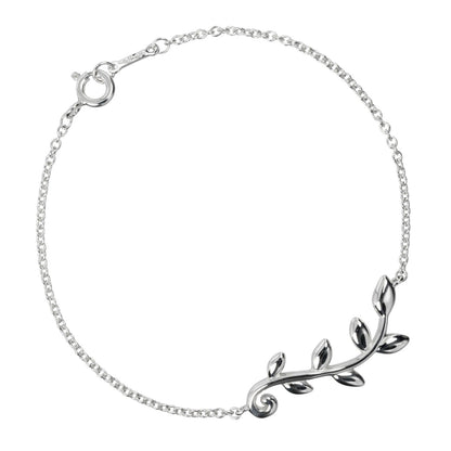 Tiffany & Co. Olive Leaf Chain Bracelet Sterling Silver, SILVER, SILVER, Bracelet