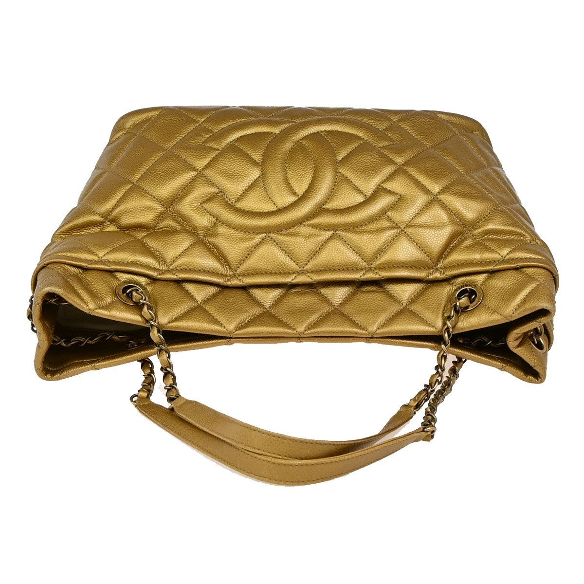 Chanel Timeless CC Soft Tote Calfskin, GOLD, CALFSKIN, Shoulder bag