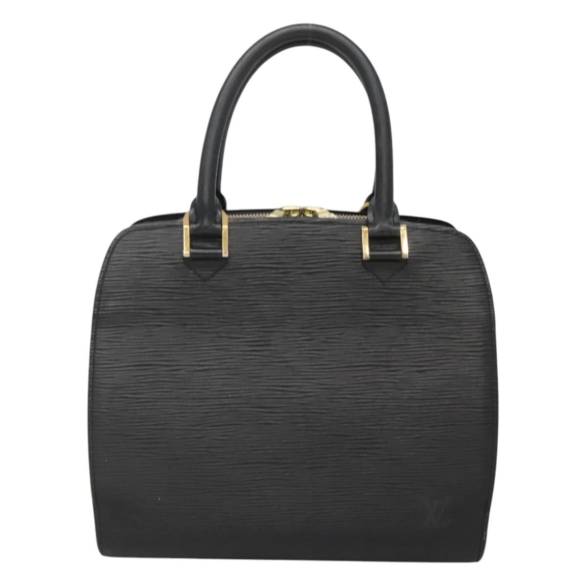 Louis Vuitton Pont Neuf Handbag Epi Leather, BLACK, LEATHER, Handbag