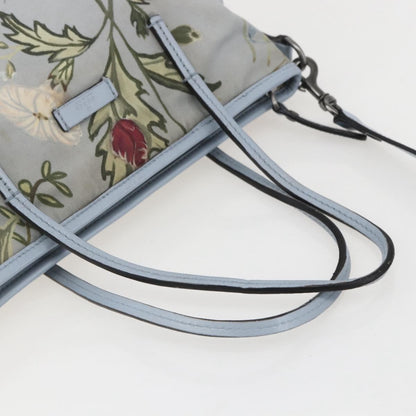 Gucci Convertible Zip Tote Flora Canvas, BLUE, CANVAS, Tote bag