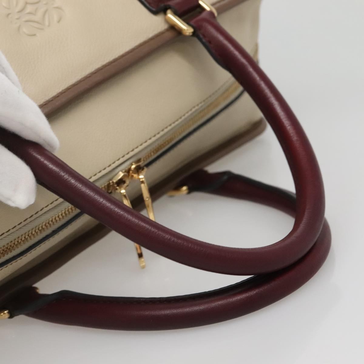 Loewe Amazona Bag Leather, BEIGE, LEATHER, Handbag