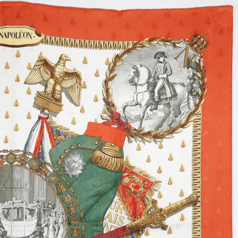 Hermes Carré 90 Silk multicolor, ORANGE, SILK, Scarve & shawl