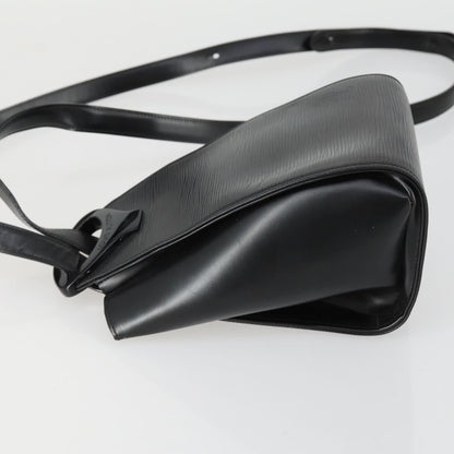 Louis Vuitton Minuit Handbag Epi Leather, BLACK, LEATHER, Shoulder bag