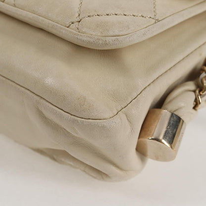 Chanel Lady Braid Flap Bag Quilted Distressed Lambskin, BEIGE, LEATHER, Shoulder bag