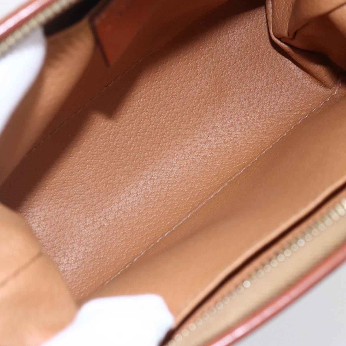 Celine Macadam Pochette Canvas and Leather, BROWN, CANVAS, Clutche & pouche