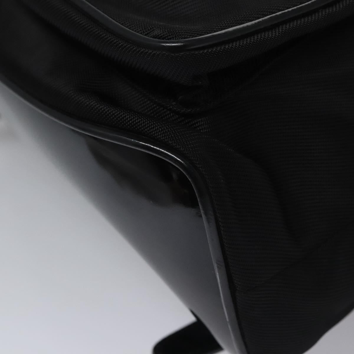 Gucci Vintage Bamboo Backpack Patent, BLACK, PATENT_LEATHER, Backpack