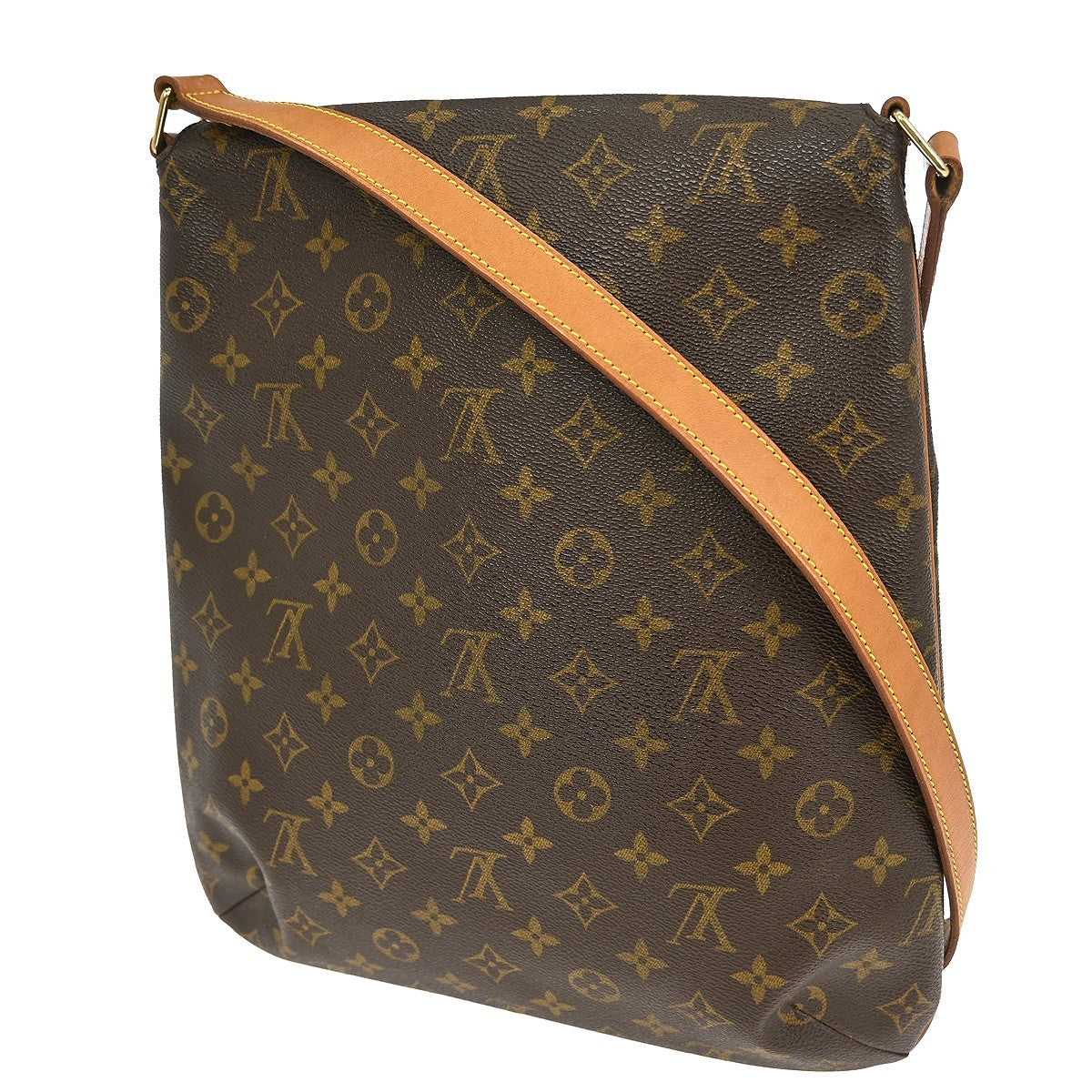 Louis Vuitton Musette Handbag Monogram Canvas, BROWN, CANVAS, Shoulder bag