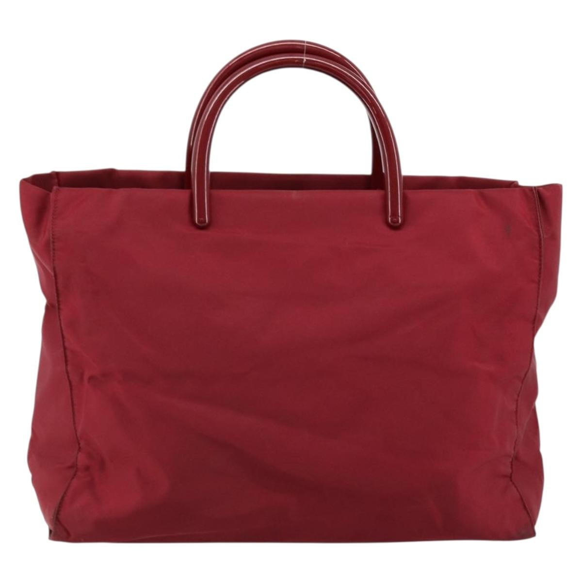 Prada Vintage Tote Tessuto, RED, NYLON, Tote bag