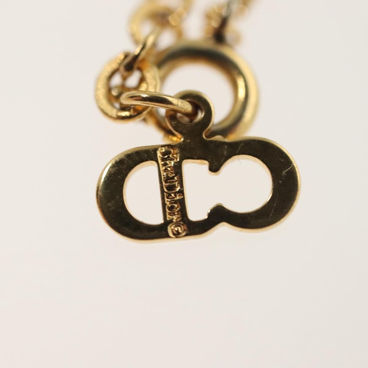 Christian Dior CD Pendant Necklace Gold-plated, GOLD, METAL, Necklace