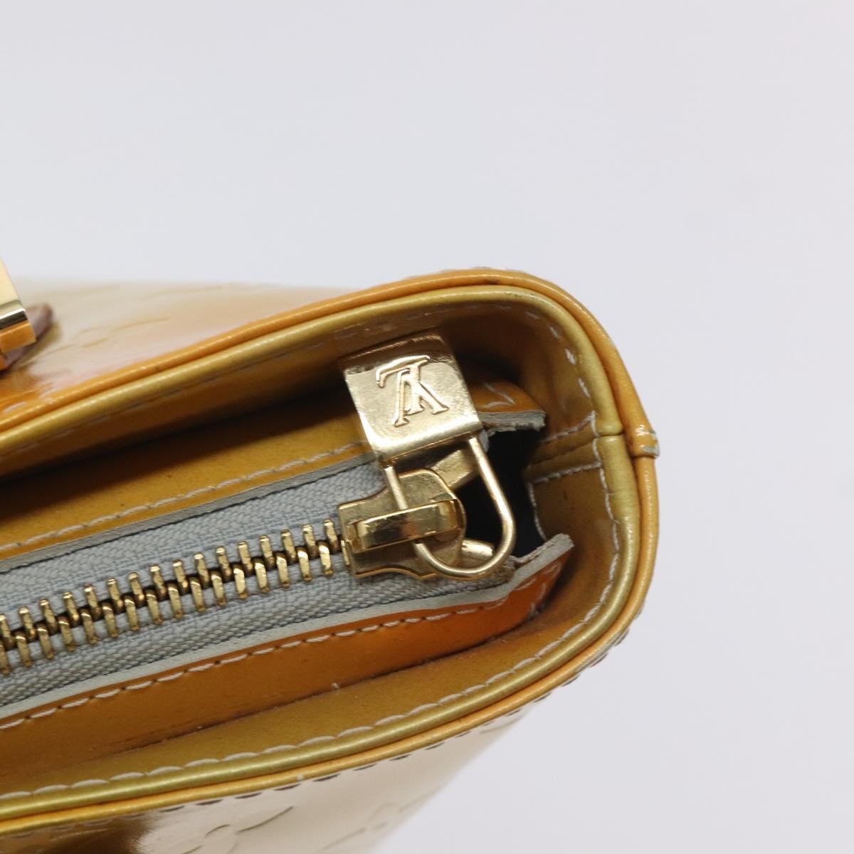 Louis Vuitton Houston Handbag Monogram Vernis, YELLOW, PATENT_LEATHER, Handbag