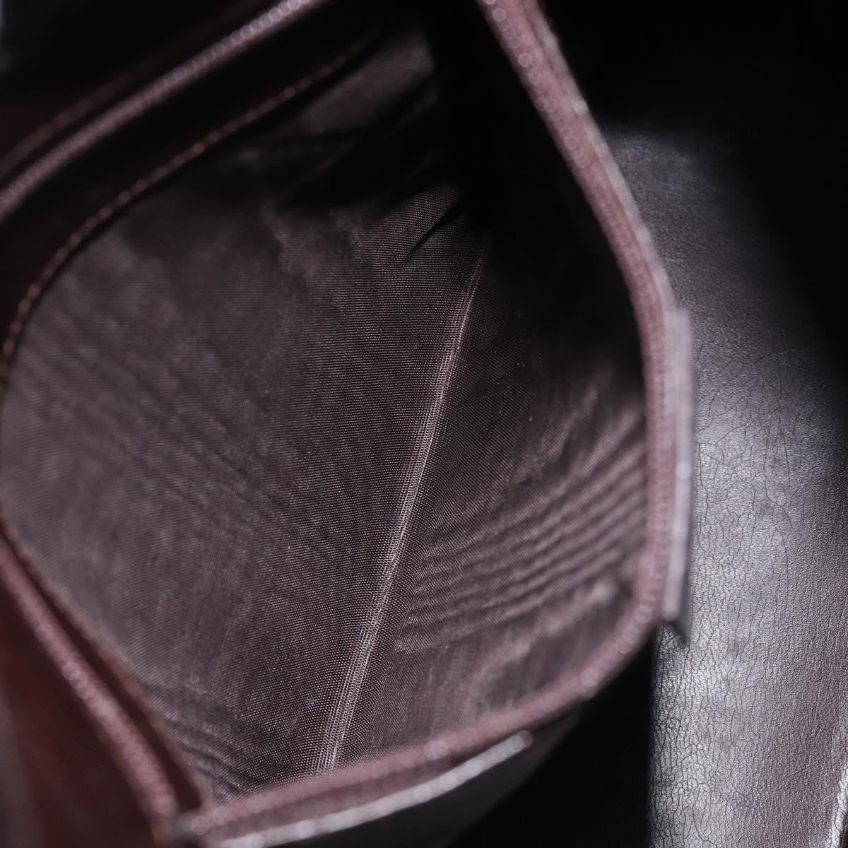 Gucci Vintage Bamboo Hobo Leather, BROWN, LEATHER, Shoulder bag
