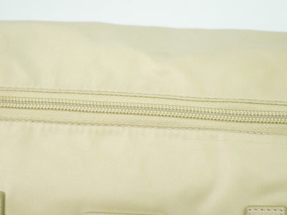 Prada Double Buckle Flap Messenger Bag Re-Nylon, BEIGE, NYLON, Shoulder bag