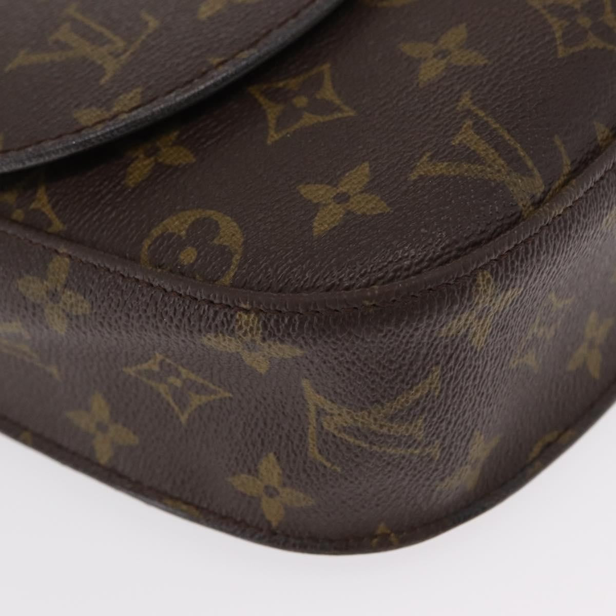 Louis Vuitton Saint Cloud Handbag Monogram Canvas, BROWN, CANVAS, Shoulder bag