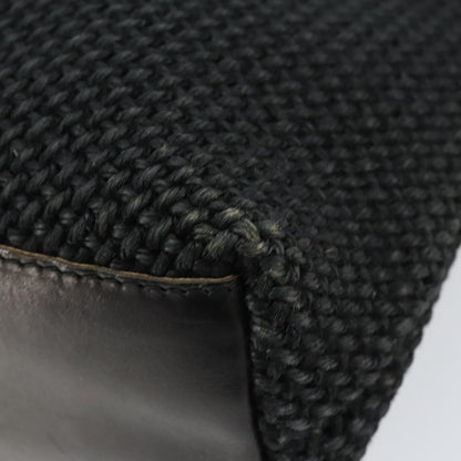 Bottega Veneta Vintage handbag Canvas, BLACK, CANVAS, Handbag