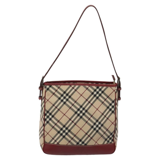 Burberry Nova Check Blue Label Canvas, BEIGE, CANVAS, Shoulder bag