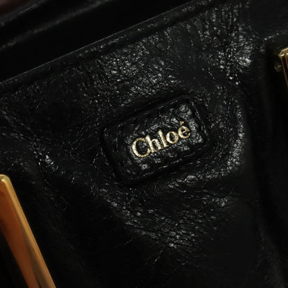 Chloe Ethel Tote Leather, BLACK, LEATHER, Tote bag