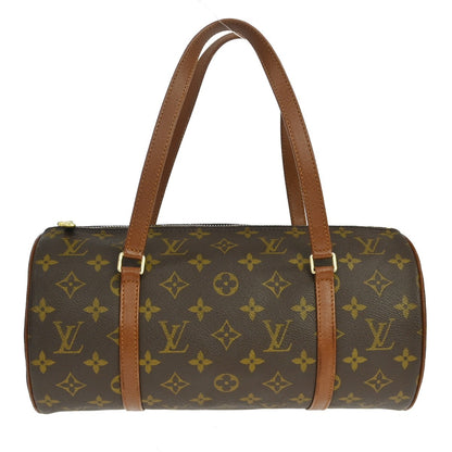 Louis Vuitton Papillon Handbag Monogram Canvas, Brown, Canvas, Handbag