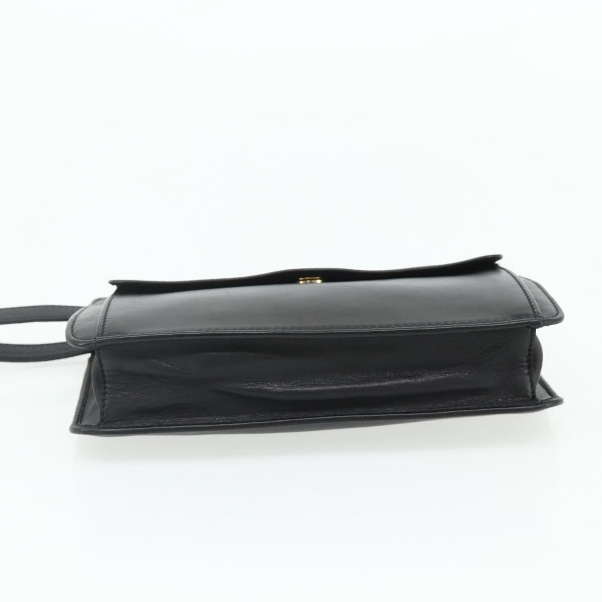 Celine Clutch Bag Leather, Black, Leather, Clutch