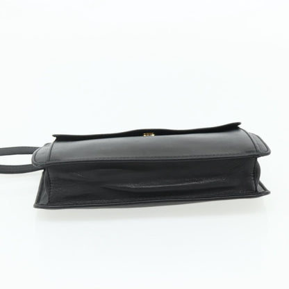 Celine Clutch Bag Leather, Black, Leather, Clutch