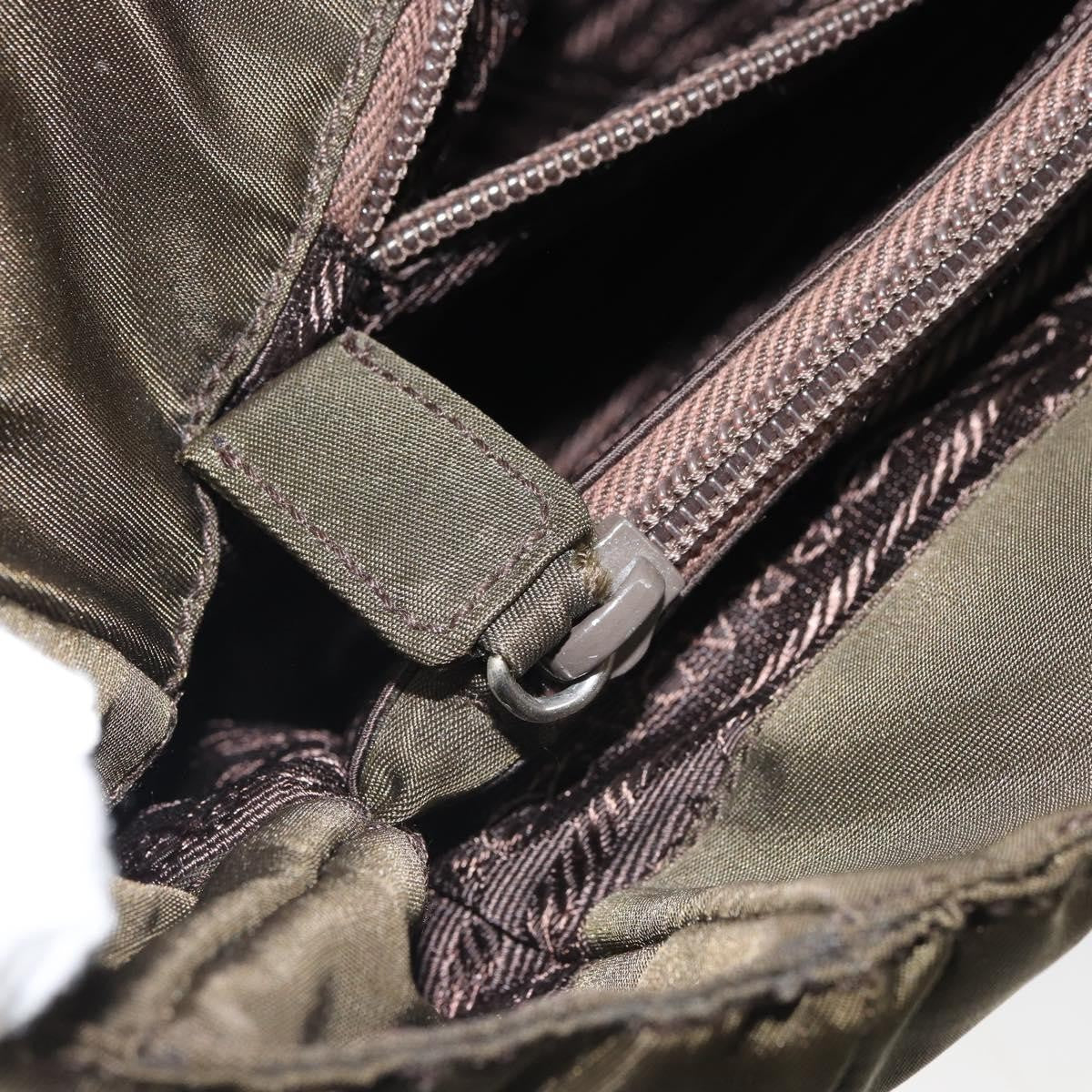 Prada Open Tote Tessuto, KHAKI, NYLON, Handbag