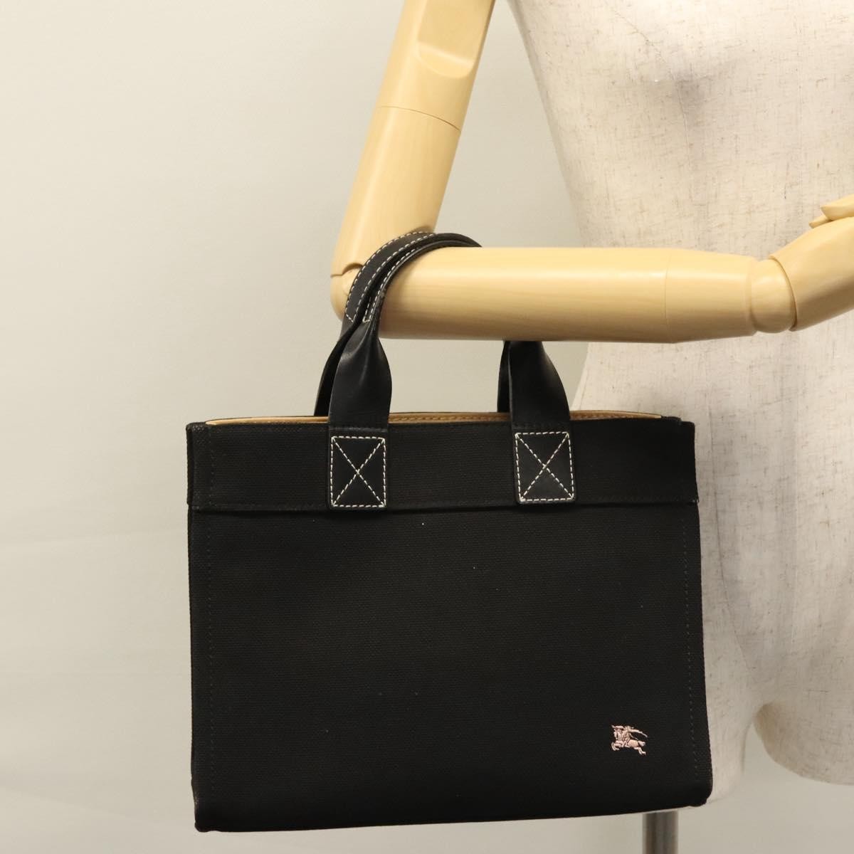 Burberry Blue Label Handbag Canvas, BLACK, CANVAS, Handbag