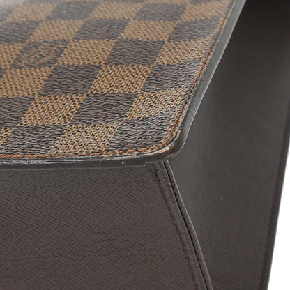 Louis Vuitton Venice Sac Plat Bag Damier, BROWN, CANVAS, Tote bag