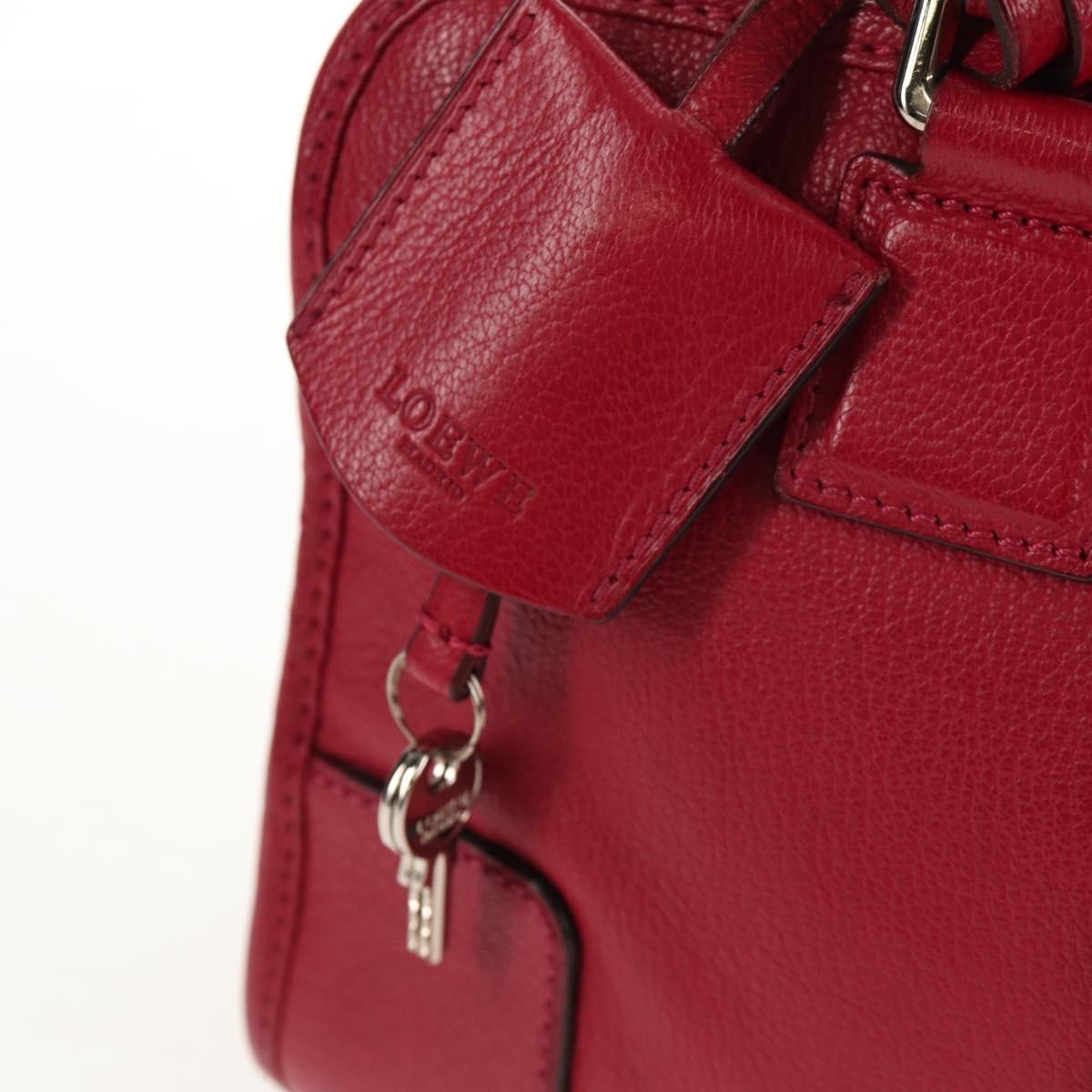 Loewe Amazona Bag Leather, RED, LEATHER, Handbag