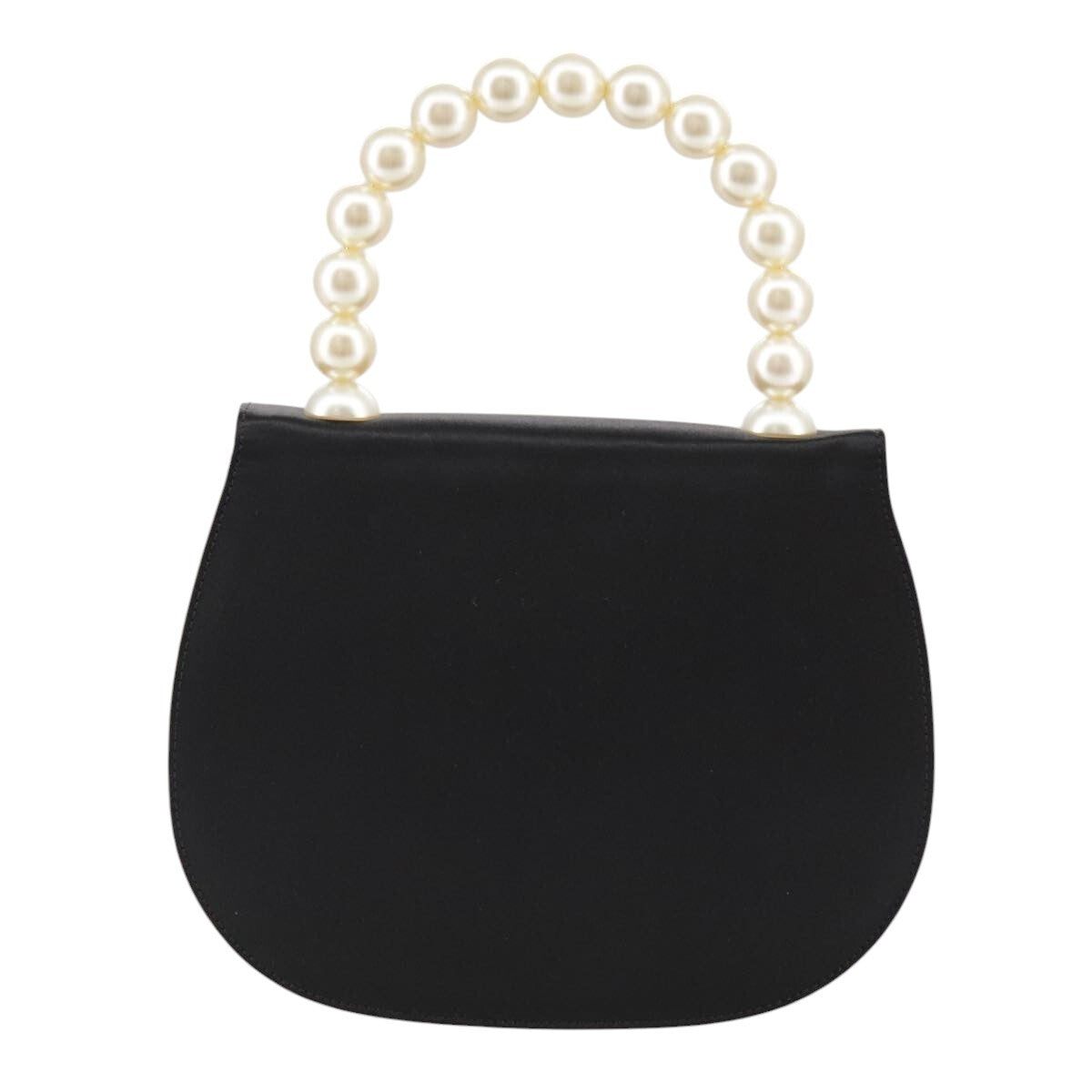 Celine Handbag Satin, BLACK, SATIN, Handbag