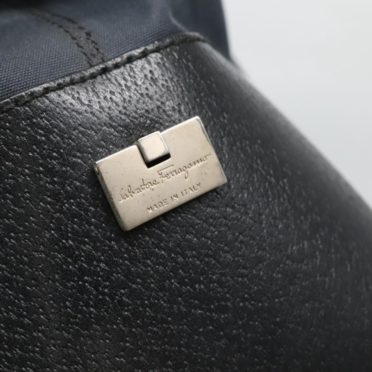Salvatore Ferragamo Vintage Handbag Nylon, BLACK, NYLON, Handbag