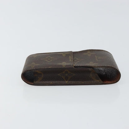 Louis Vuitton Cigarette Case Monogram Canvas, BROWN, CANVAS, Clutche & pouche