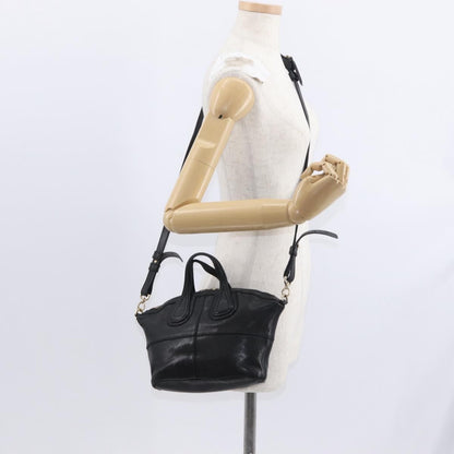 Givenchy Nightingale Satchel Leather, BLACK, LEATHER, Handbag